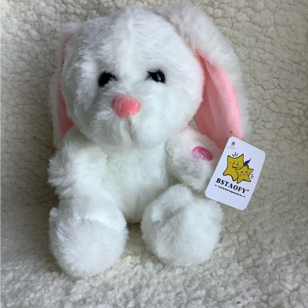 BSTAOFY Sweet Fluffy Light Up Bunny Rabbit Plush Stuffed Animal w/Tags